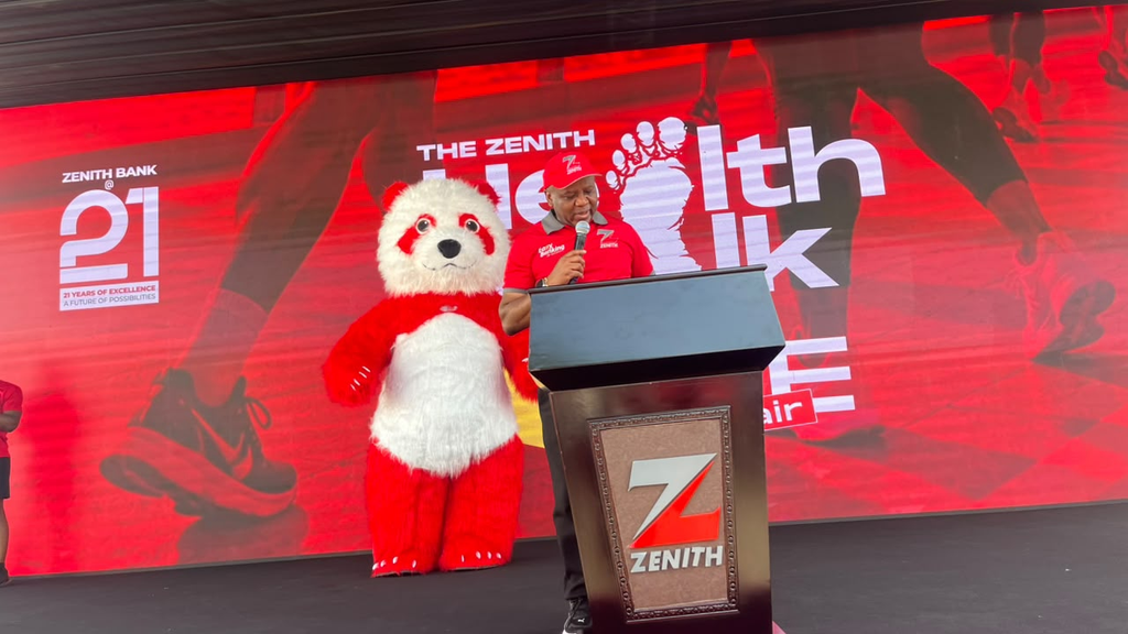 Zenith Bank MD highlights health benefits as bank marks 21st anniversary with wellness walk