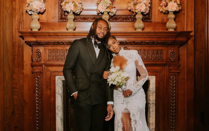Photos: Antoine Semenyo says ‘I do’ to longtime partner Jordeen Buckley