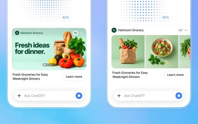 OpenAI launches visual ads that appear alongside image generation results